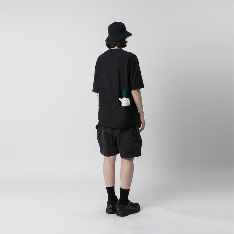 Smock Pocket Tee Black 立體復合口袋廓形寬松T恤黑色