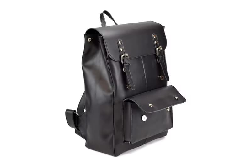 Black Leather Backpack for Men or Women, Genuine Leather, Premium Quality Bag.