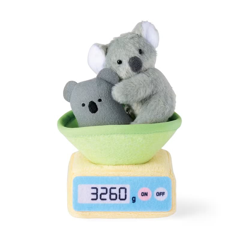 【YOU+MORE!】測量體重的動物寶寶鑰匙圈