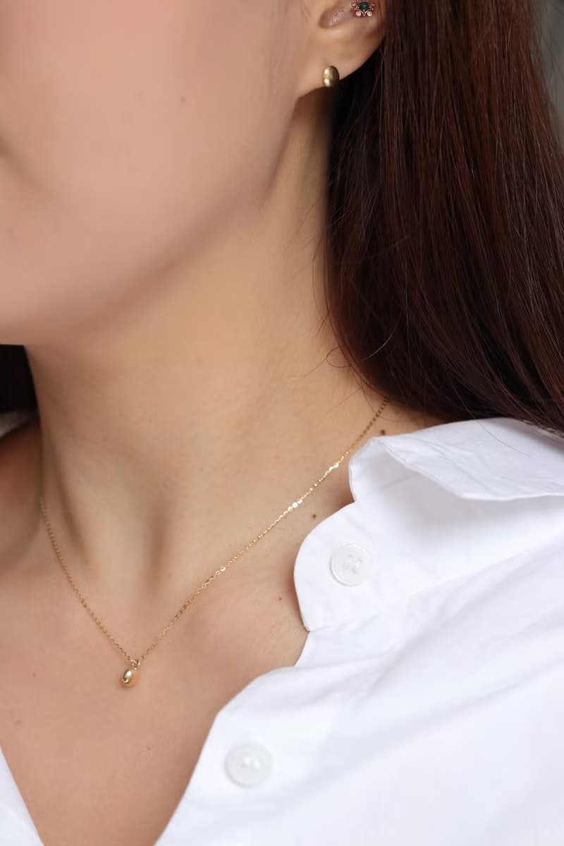 14K Gold Bean Necklace 金豆豆項鍊