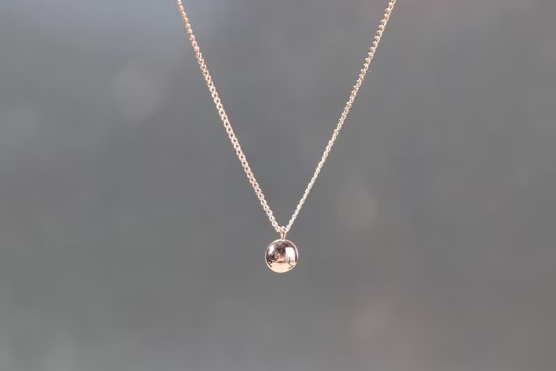 14K Gold Bean Necklace 金豆豆項鍊