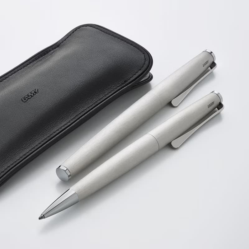 【雷雕刻字】LAMY 鋼珠筆+筆袋禮盒 / studio 系列  - 65 刷紋