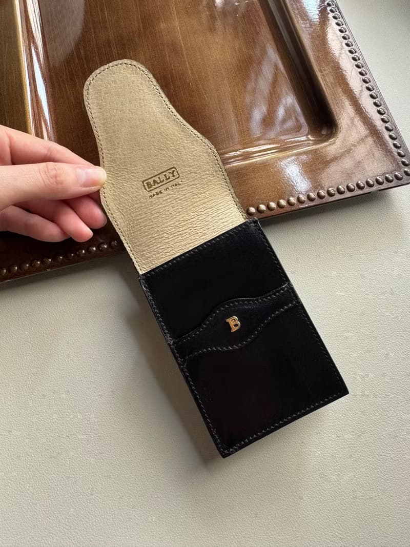 中古正品 Bally 真皮皮套 卡夾 名片套 錢包短夾 香煙盒 禮物