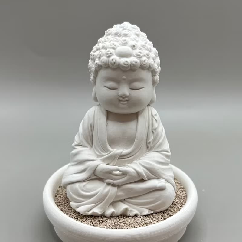佛像擺飾 淨念吉祥小佛之育德 小盤套組 藝術香氛擴香 居家美學