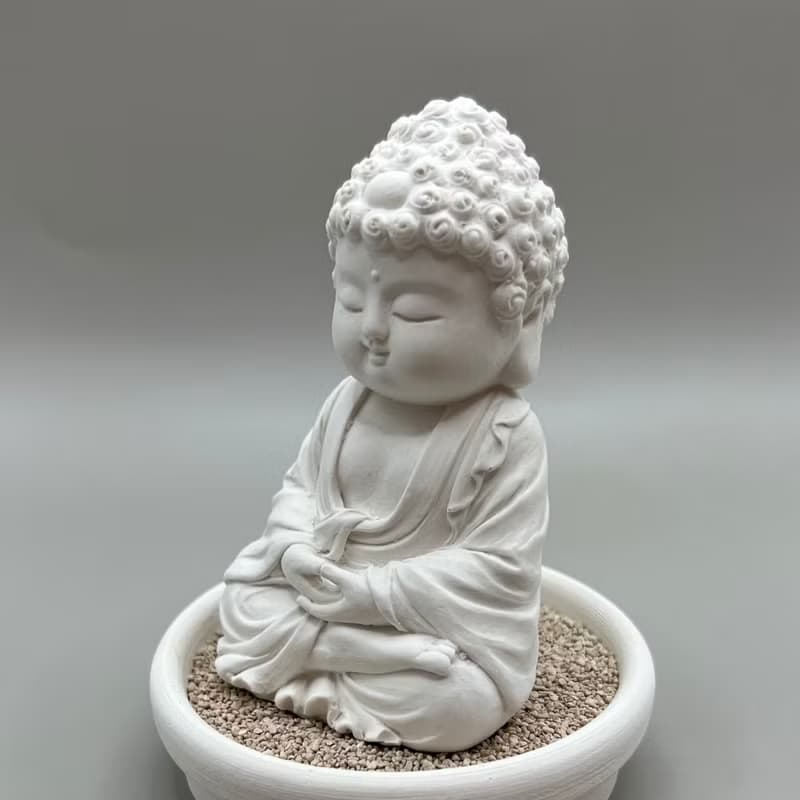 佛像擺飾 淨念吉祥小佛之育德 小盤套組 藝術香氛擴香 居家美學