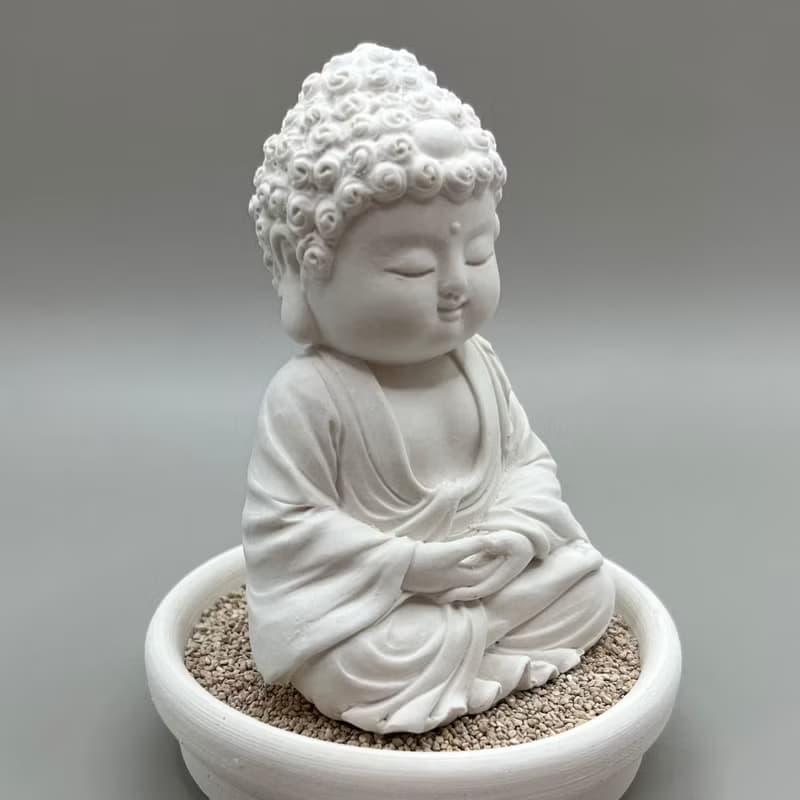 佛像擺飾 淨念吉祥小佛之育德 小盤套組 藝術香氛擴香 居家美學