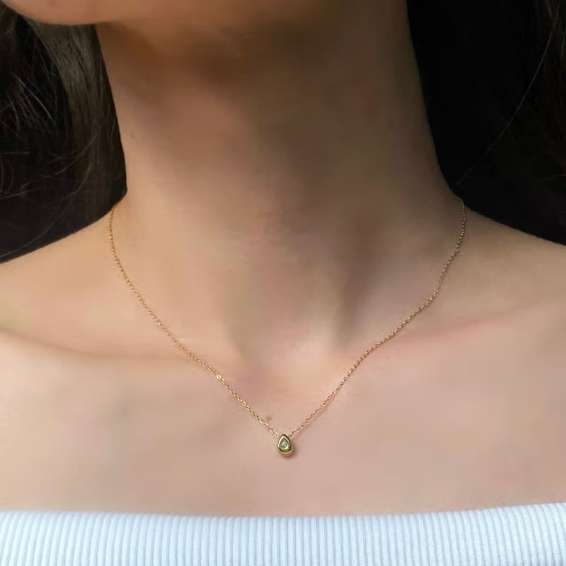 2way 金属アレルギー対応　つけっぱなし OK  雫 ドロップ スネックレス　316L サージカルステンレス　防過敏　项链, 項鏈, 項鍊