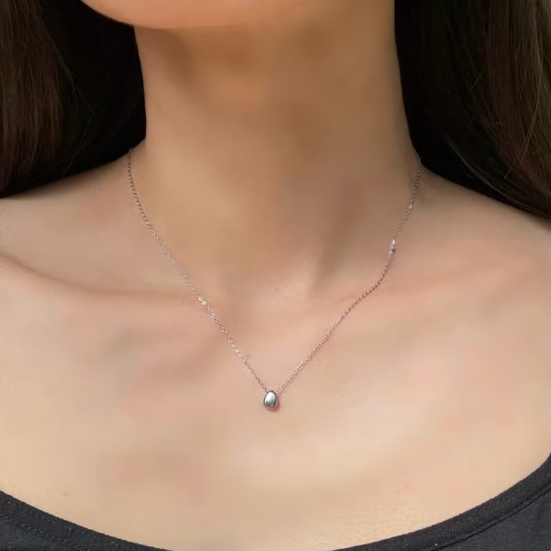 2way 金属アレルギー対応　つけっぱなし OK  雫 ドロップ スネックレス　316L サージカルステンレス　防過敏　项链, 項鏈, 項鍊