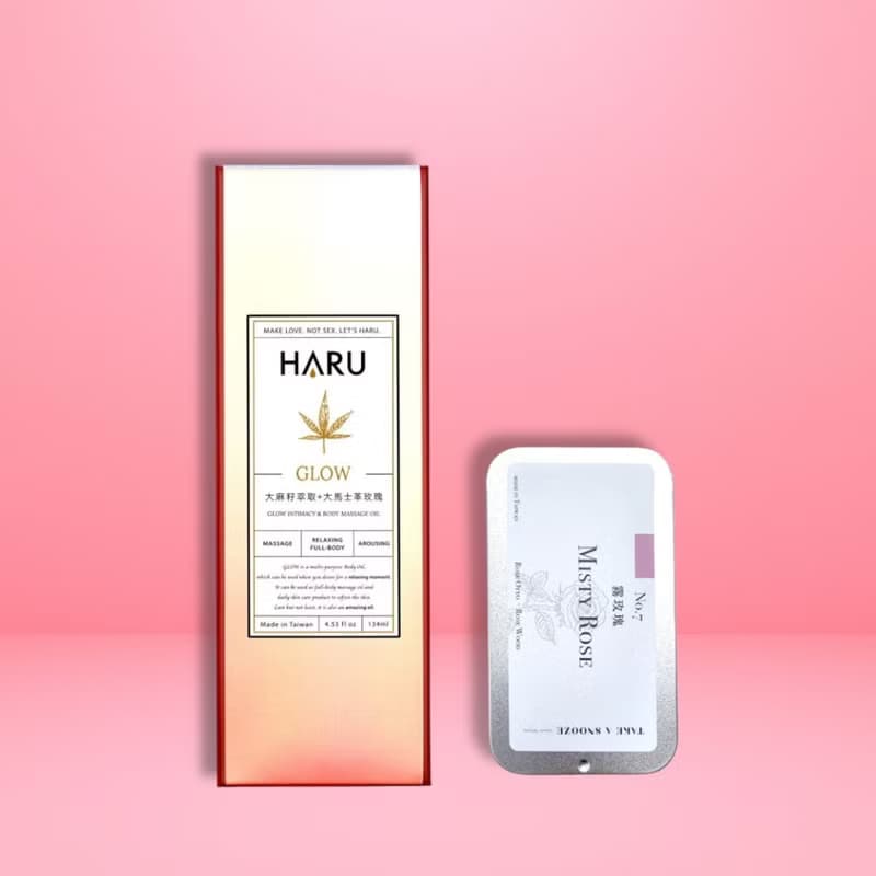 【PINKOI獨家】HARU 香氛四逸組合 按摩精油+旅行蠟燭 母親節禮物