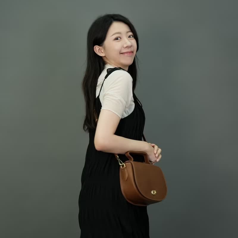 【母親節禮物】旋扣兩用真皮馬鞍包-234051_兩色