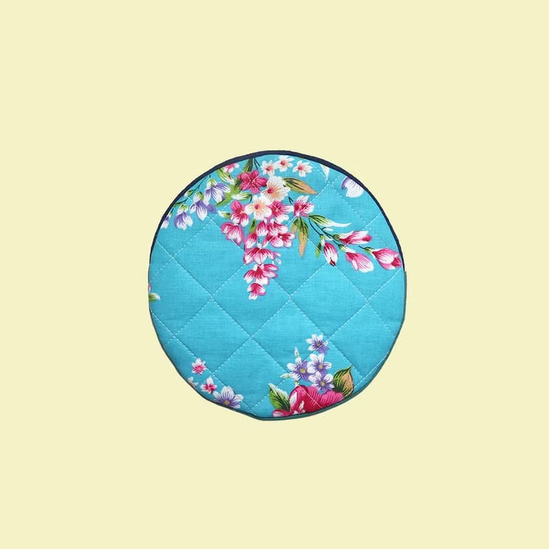 【不要叫我客家花布】圓形兩用隔熱墊/隔熱手套/印花設計禮物