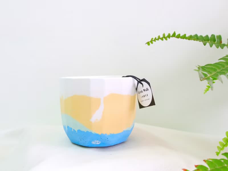 水泥花盆 / 台灣東海岸【無植物】/ 植物花器