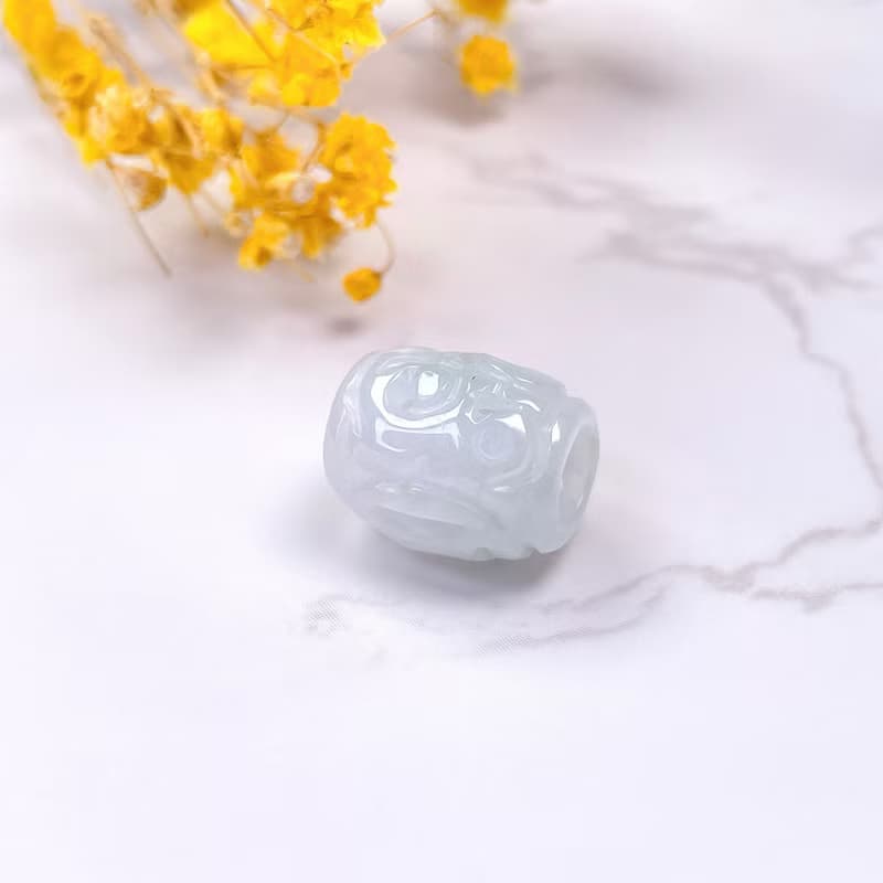 【萬事亨通】冰種翡翠雕花路路通項鍊 | 天然緬甸玉翡翠A貨 |送禮