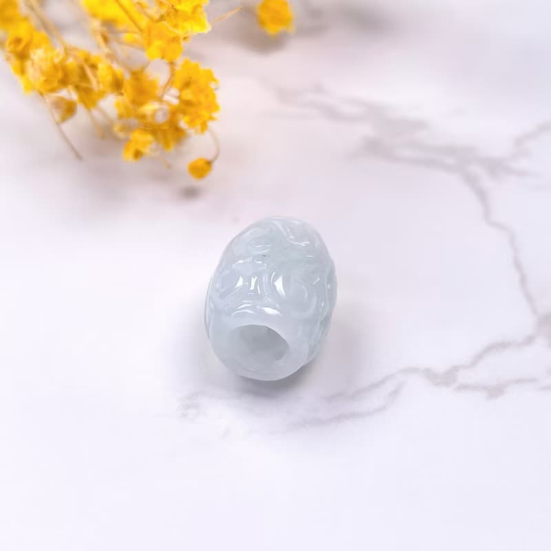 【萬事亨通】冰種翡翠雕花路路通項鍊 | 天然緬甸玉翡翠A貨 |送禮