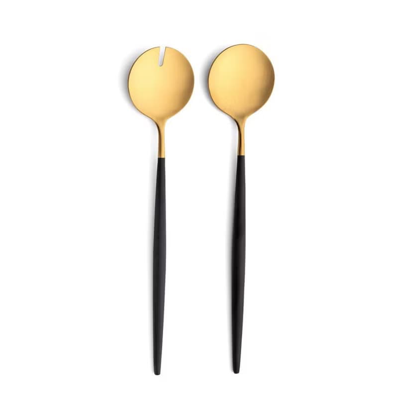 葡萄牙 Cutipol  GOA 黑金沙拉叉匙組