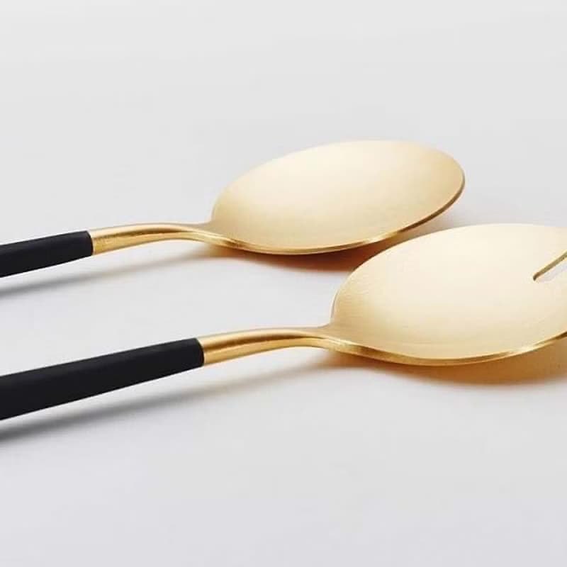 葡萄牙 Cutipol  GOA 黑金沙拉叉匙組