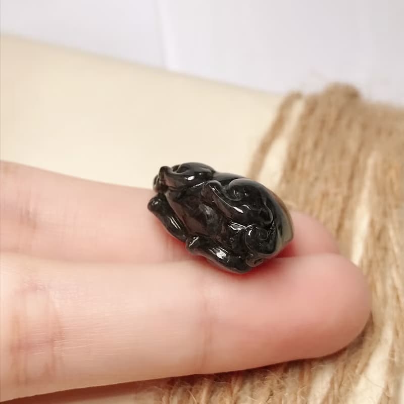 【招財神獸】烏雞翡翠戰神貔貅 | 天然緬甸玉翡翠A貨 | 送禮