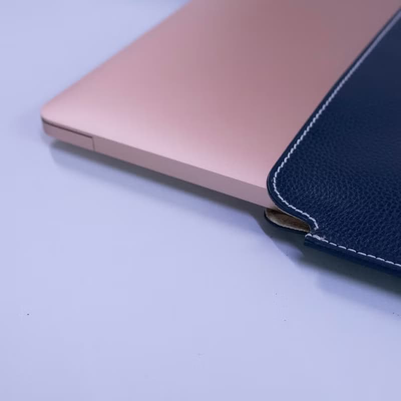 Leather MacBook Air 15 Sleeve Personalized