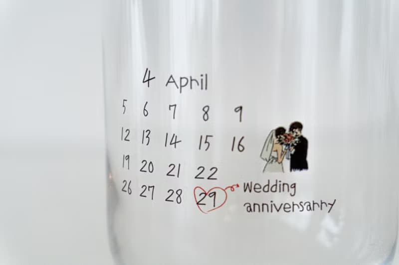 Memory Goblet with Anniversary Calendar - 280ml