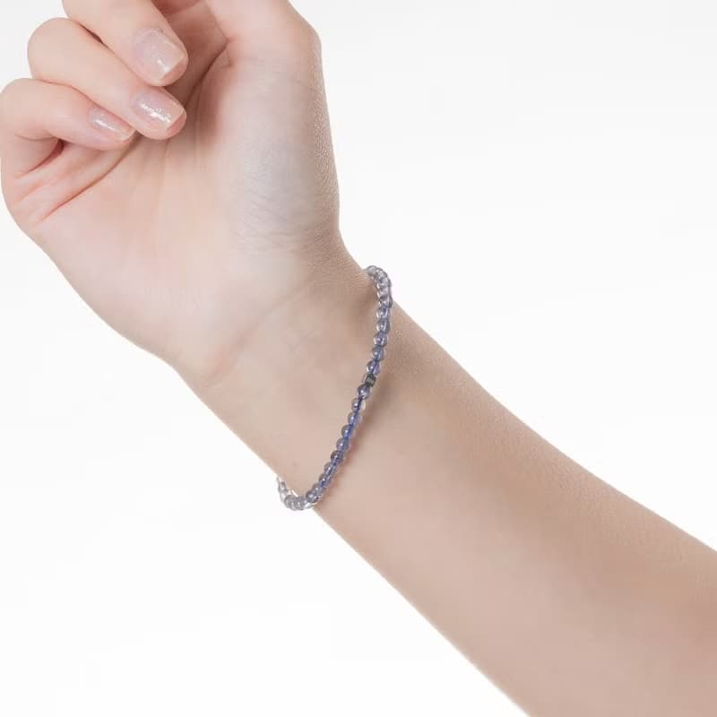 堇青石∣天然能量水晶手串∣3.5-4.5mm D14704