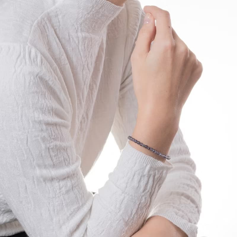 堇青石∣天然能量水晶手串∣3.5-4.5mm D14704