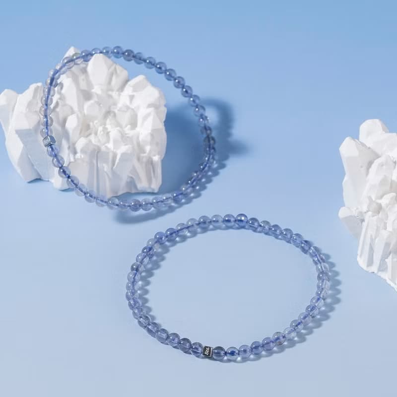 堇青石∣天然能量水晶手串∣3.5-4.5mm D14704