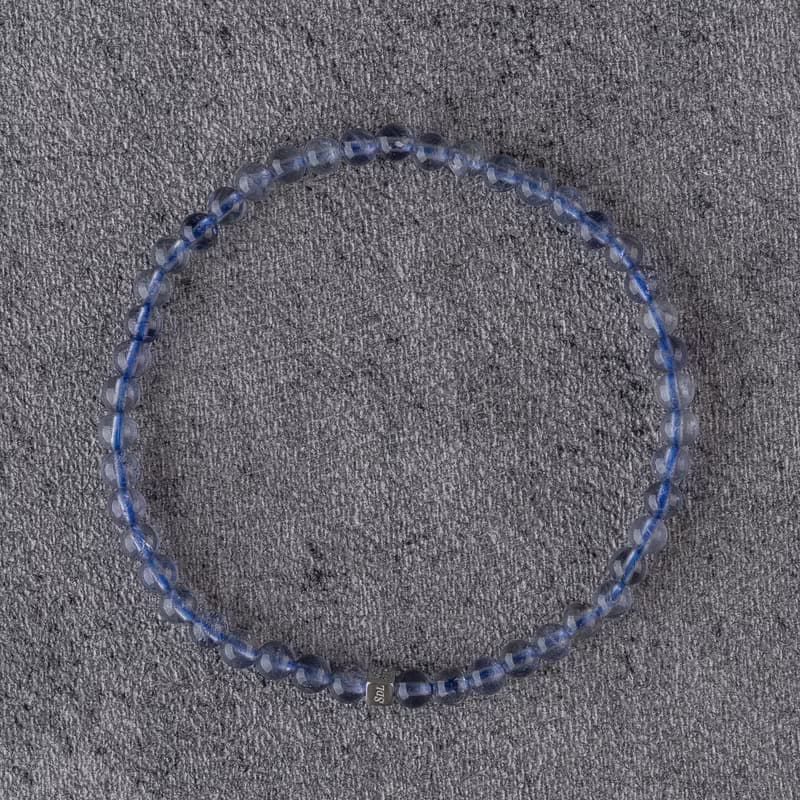 堇青石∣天然能量水晶手串∣3.5-4.5mm D14704