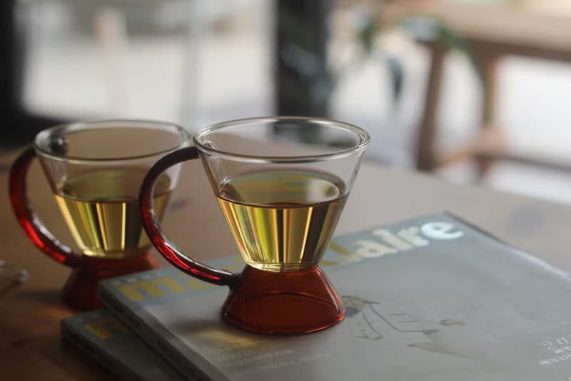 英式下午茶耐熱玻璃琥珀色茶杯 一入