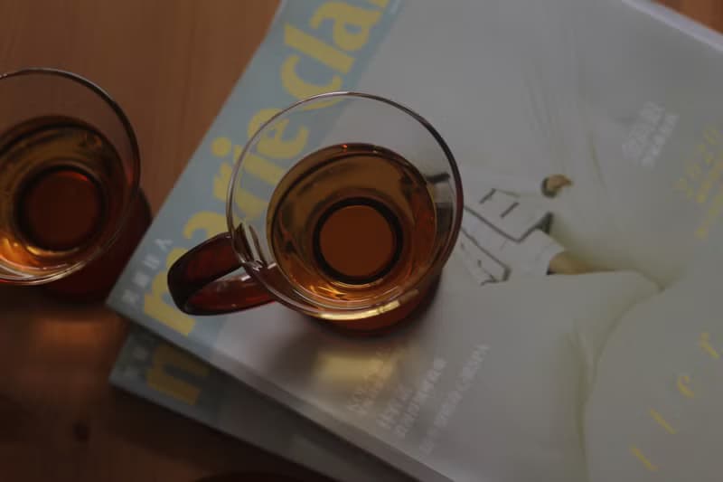 英式下午茶耐熱玻璃琥珀色茶杯 一入