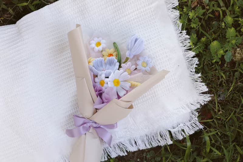 晨露花語 手工毛根花束 情人節告白花束禮物 生日花束