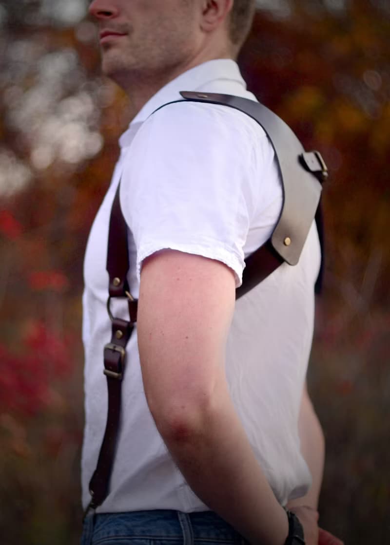 Leather handmade suspenders for mens. Handmade Suspenders. Braces. Wedding Groom