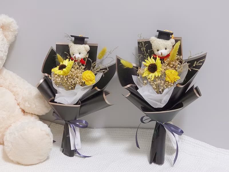 畢業小熊花束款 畢業花束