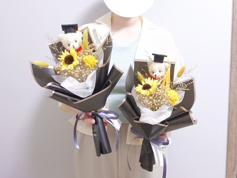 畢業小熊花束款 畢業花束