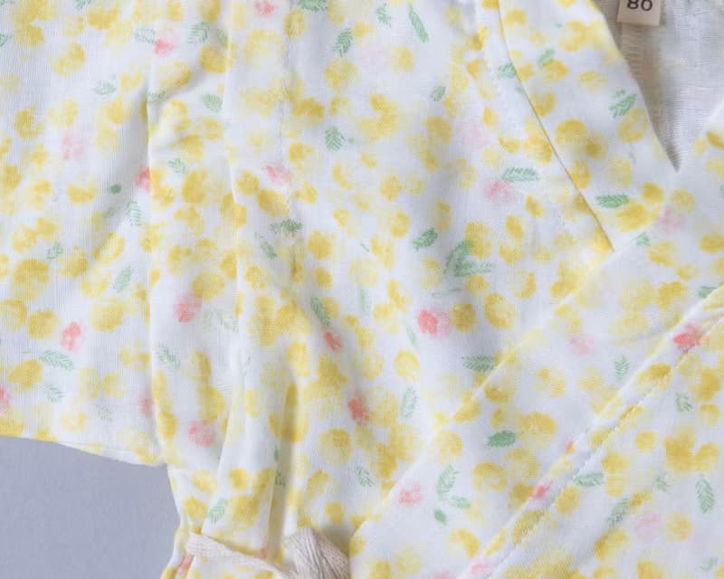 甚平和服-自然16-紗 睡衣 嬰兒 包屁衣  連身褲 抓周 新生bb衫