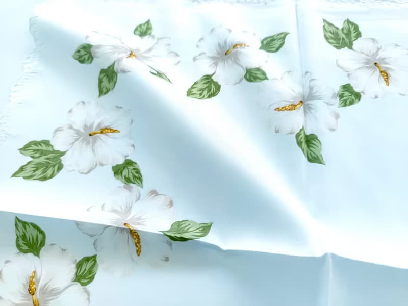 Celine Vintage Handkerchief Magnolia Floral 20 x 20 inches