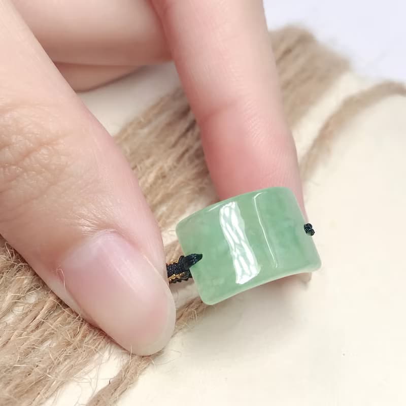 【願‧無事】冰種翡翠無事牌戒指  | 天然緬甸A貨翡翠 |送禮