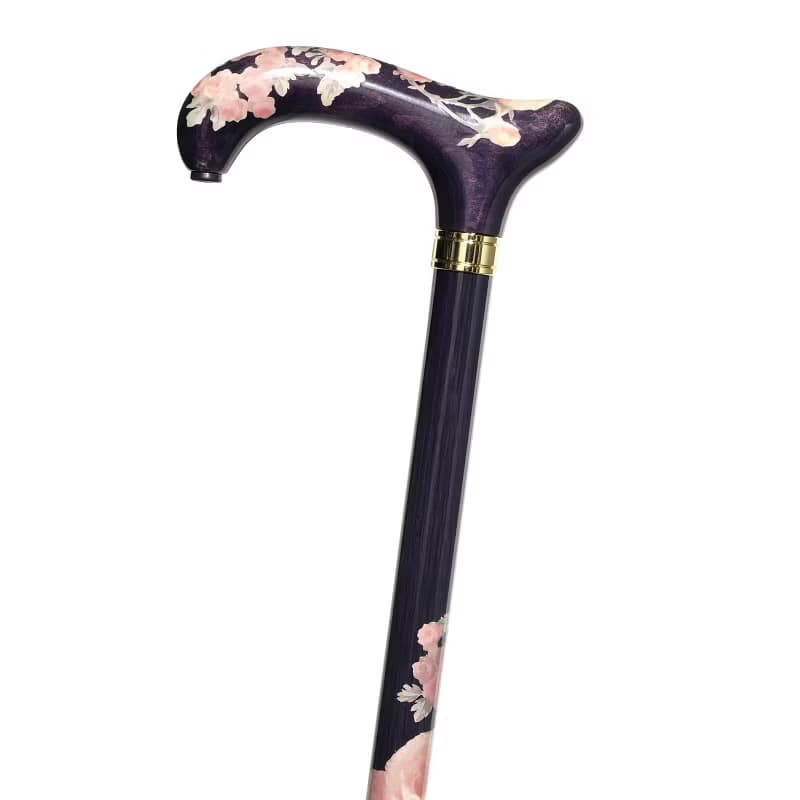 デコパージュステッキ・コロニアル -Colonial-　天然木製一本杖