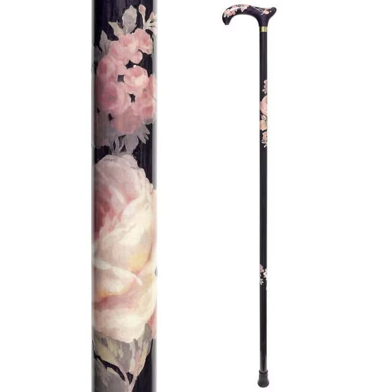 デコパージュステッキ・コロニアル -Colonial-　天然木製一本杖