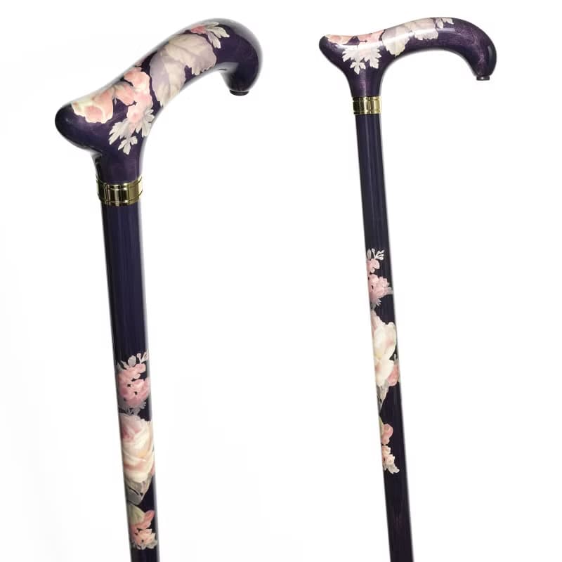 デコパージュステッキ・コロニアル -Colonial-　天然木製一本杖