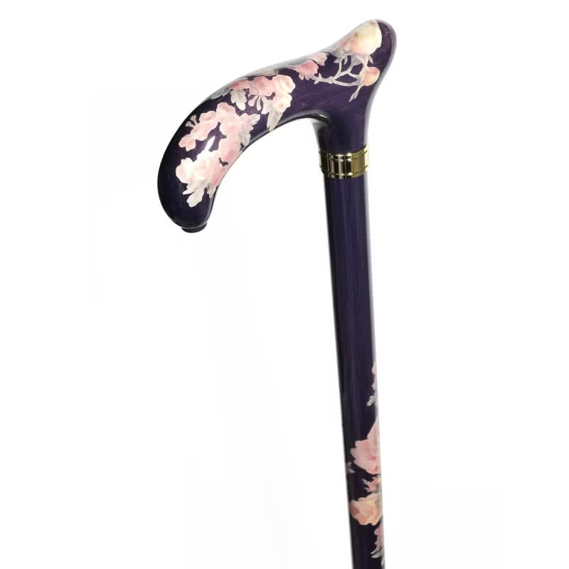 デコパージュステッキ・コロニアル -Colonial-　天然木製一本杖