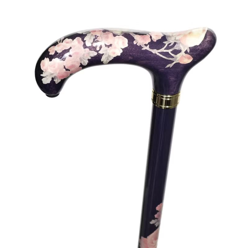 デコパージュステッキ・コロニアル -Colonial-　天然木製一本杖