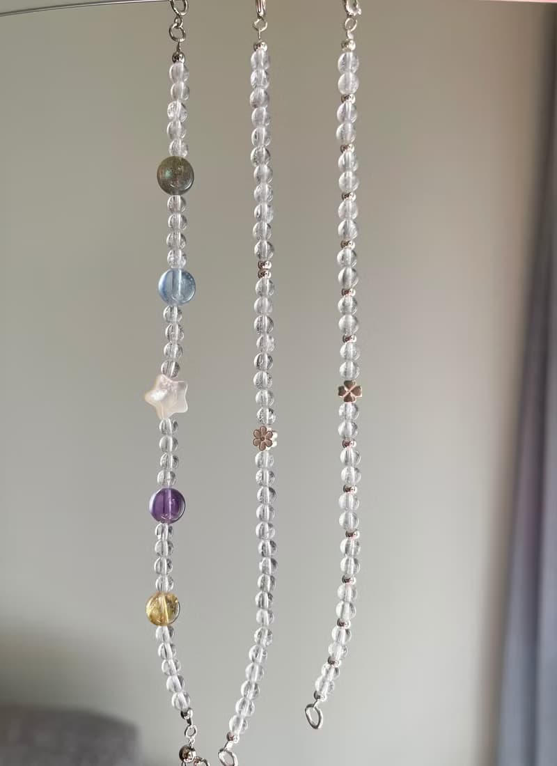 白水晶小清新S925銀 多寶設計款手鍊