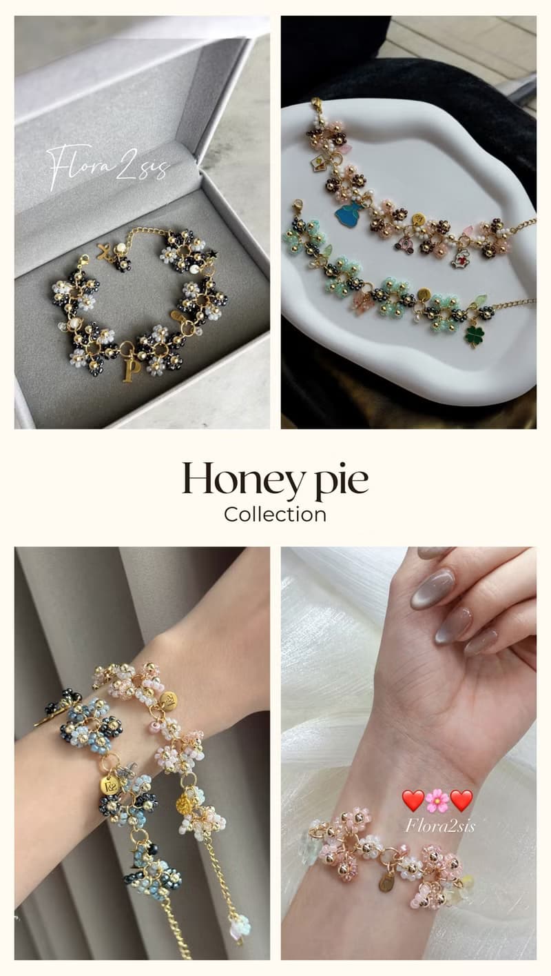 Honey pie beaded bracelet collection