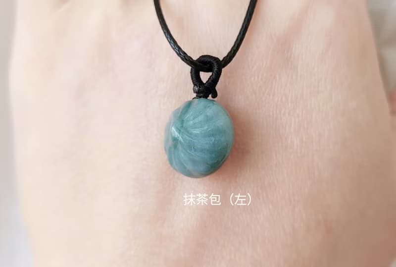 【親翠】天然翡翠 各色種水各種口味冰包子皮繩鎖骨鏈 第二彈