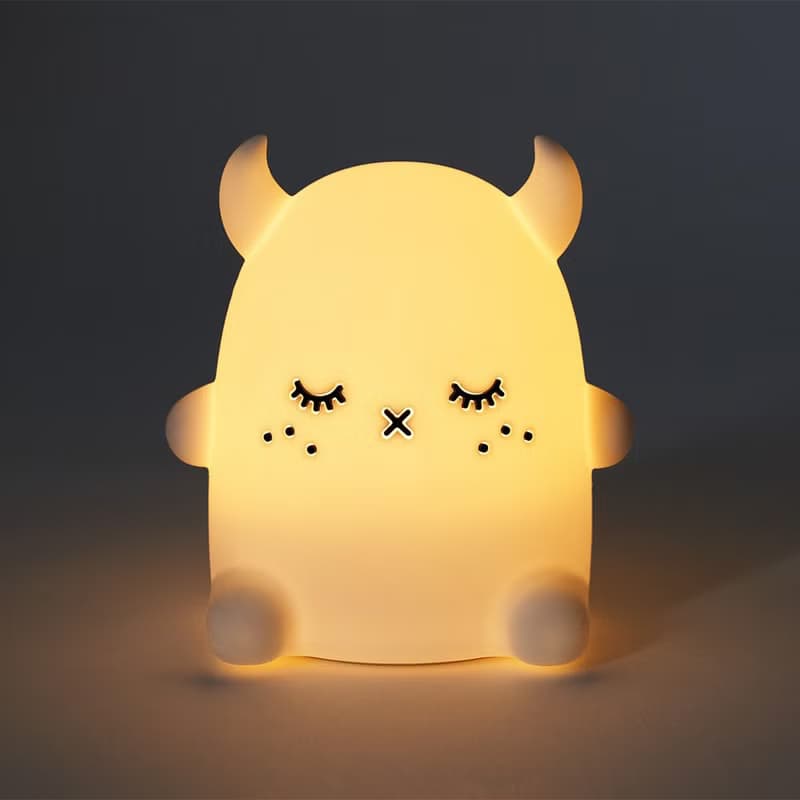 【聯名款】SomeShineXNoodoll矽膠充電式拍拍小夜燈-Ricepuffy