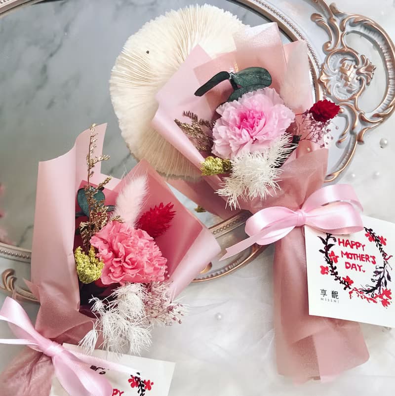 【母親節系列】康乃馨永生花 迷你花束