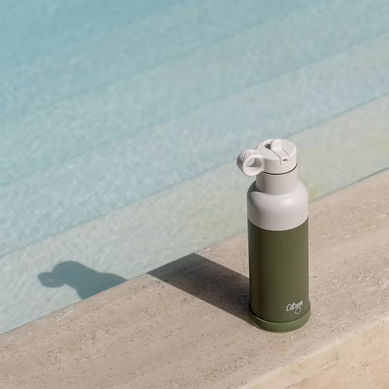 快速出貨【Citron】三層保溫瓶_500ml_森林綠
