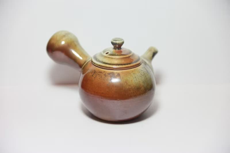 藏菁ㅣ素火和韻 柴燒側把壺