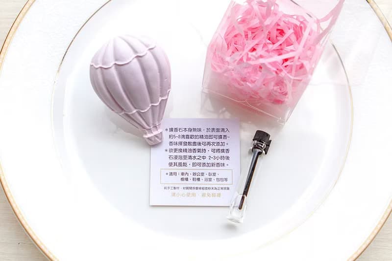熱氣球擴香石風口夾 婚禮小物 生日禮物 情人節禮物 交換禮物