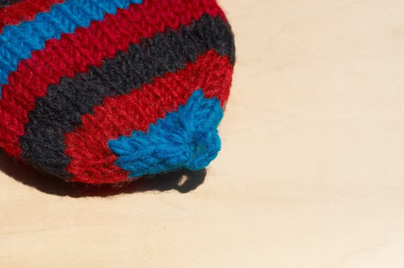 情人節禮物 創意禮物 限量一件手織純羊毛針織手套 / 可拆卸手套 / 內刷毛手套 / 保暖手套(made in nepal) - 熱帶南美森林 民族圖騰